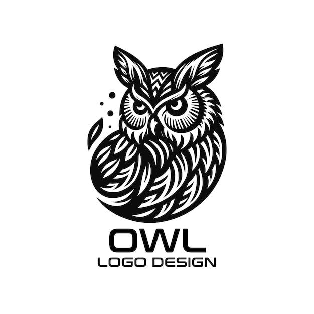 diseño de logotipo de vector de búho