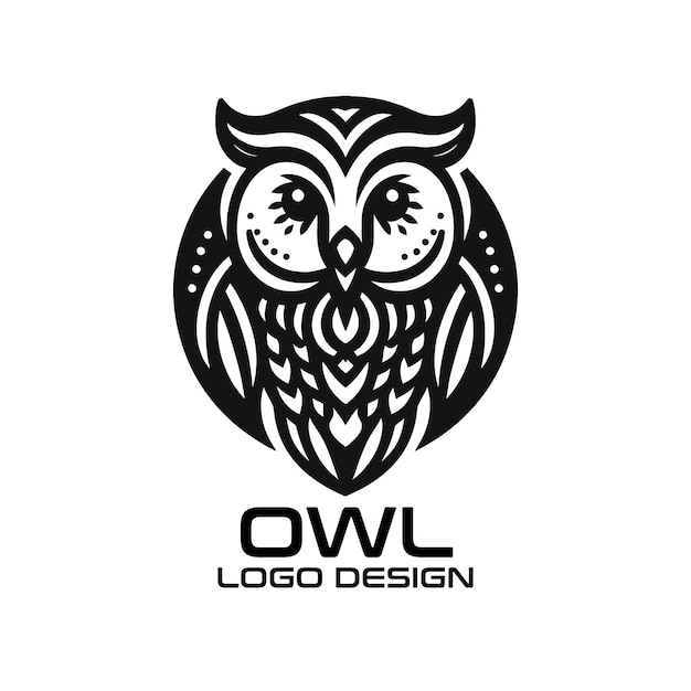 diseño de logotipo de vector de búho