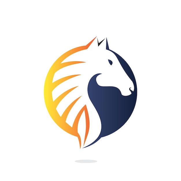 Diseño de logotipo de vector de caballo