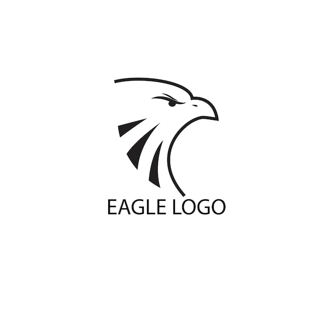 Diseño de logotipo de vector de cabeza de águila