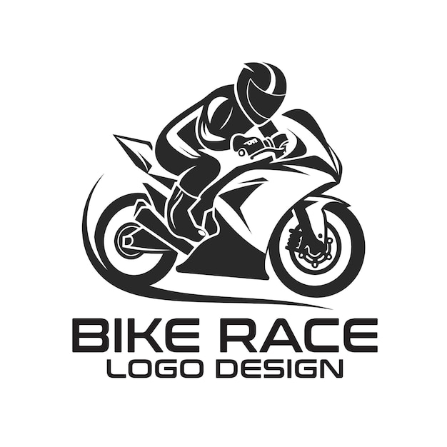 Vector diseño del logotipo del vector de carreras de bicicletas