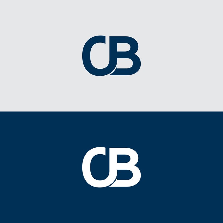 Diseño del logotipo del vector Cb