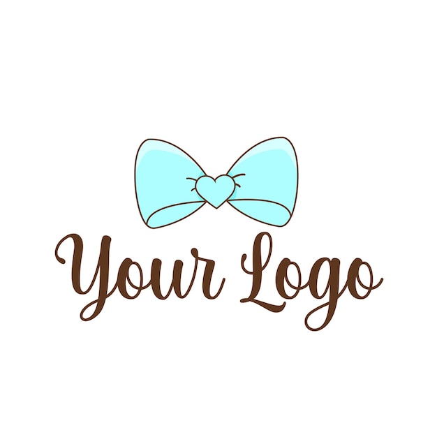 Diseño del logotipo Vector cinta con corazón