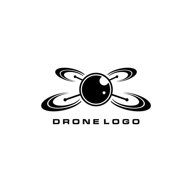 diseño de logotipo de vector de dron simple