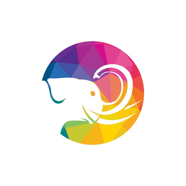 Diseño de logotipo de vector de elefante moderno simple
