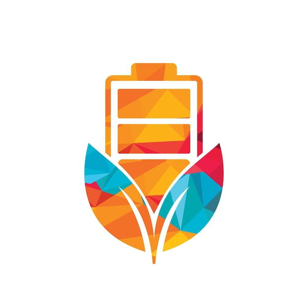 Diseño de logotipo de vector de energía verde