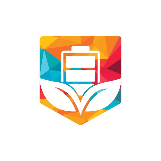 Diseño de logotipo de vector de energía verde