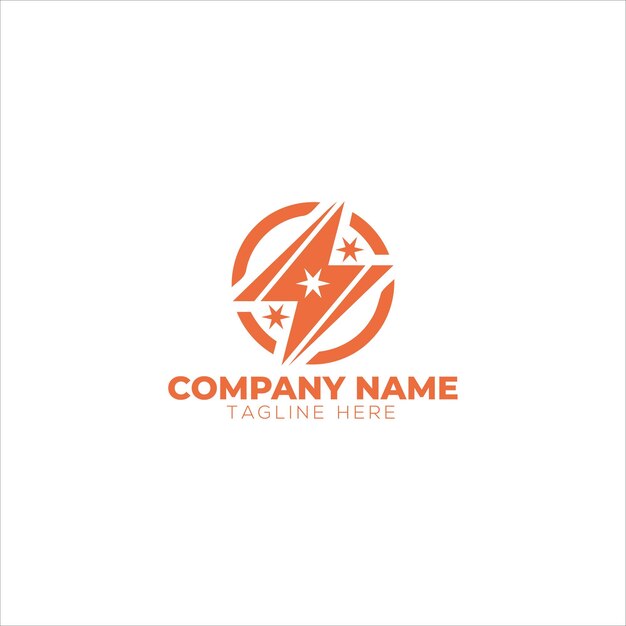 diseño del logotipo del vector de engranajes eléctricos