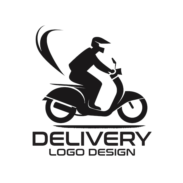 Diseño del logotipo del vector de entrega