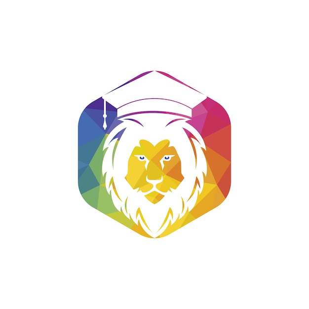 Diseño de logotipo de vector de estudiante de León