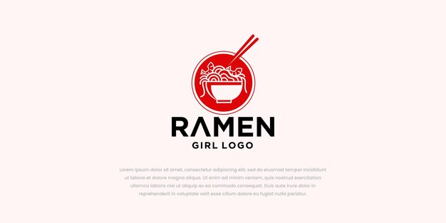 Vector diseño de logotipo de vector de fideos chinos diseño de logotipo de restaurante plantilla icono de fideos icono de ramen fideos