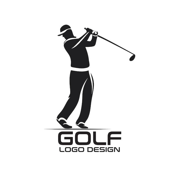 Diseño del logotipo del vector de golf