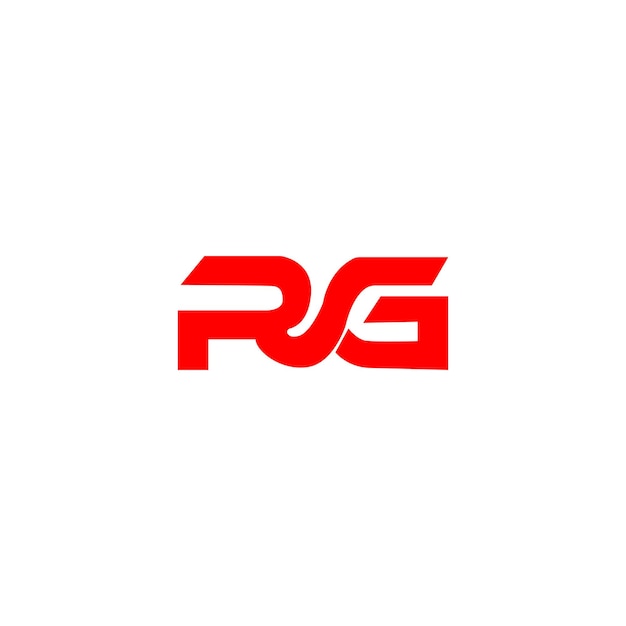 Diseño del logotipo de Vector gr diseño único y profesional de la letra rg gr