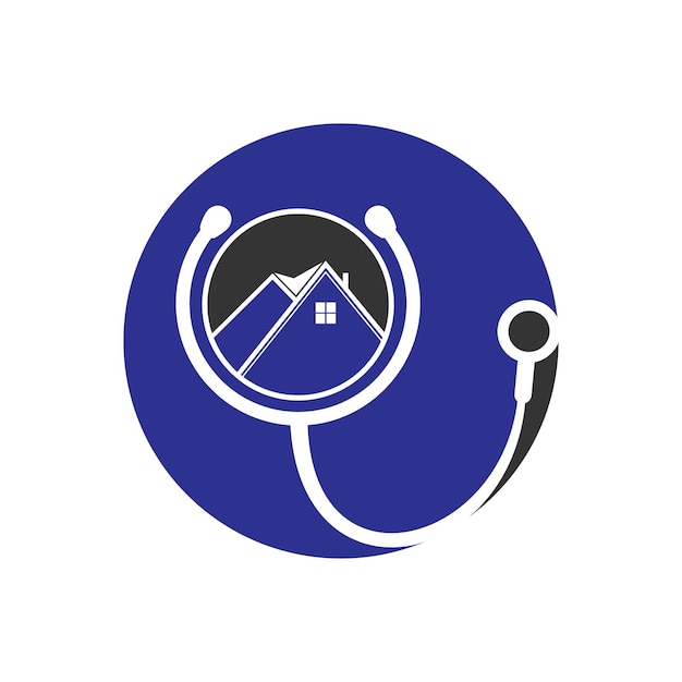 Diseño de logotipo de vector de hogar médico Concepto de logotipo de vector médico de casa