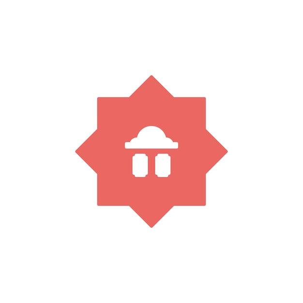 diseño de logotipo de vector de icono islámico