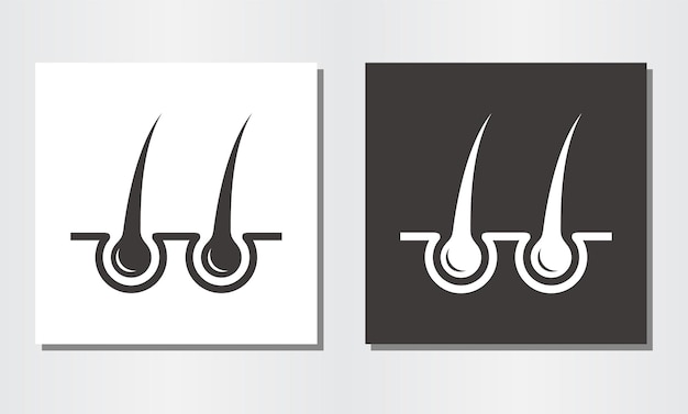 Diseño de logotipo de vector de icono de tratamiento de cabello
