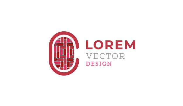 Diseño del logotipo del vector de letras C