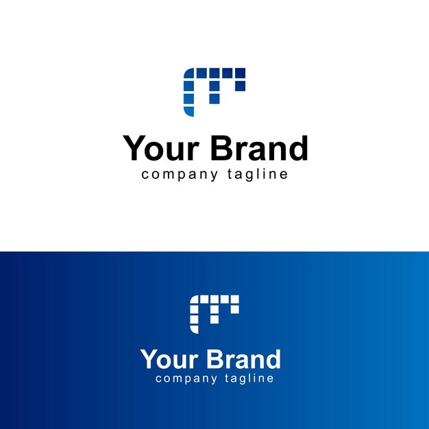 Diseño del logotipo del vector de letras M