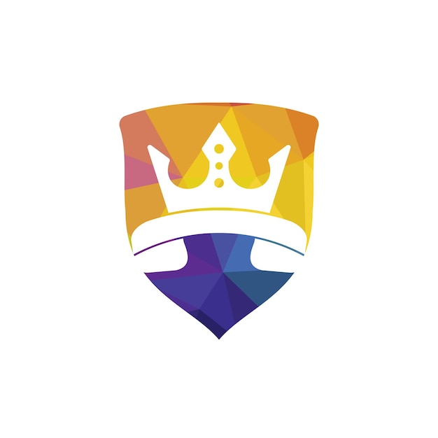 Diseño de logotipo de vector de llamada de rey