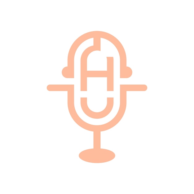 diseño de logotipo de vector de micrófono profesional