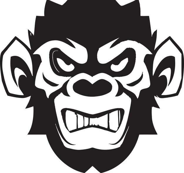 Diseño del logotipo del vector de monos trepadores