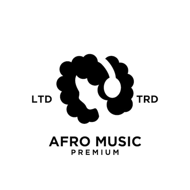 Diseño de logotipo de vector de música afro