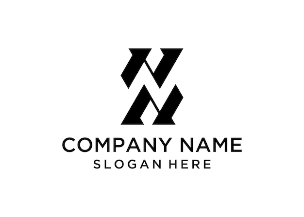 Diseño de logotipo de vector de negocio N