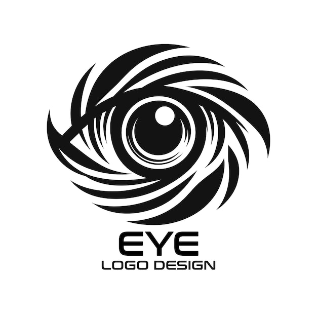 Diseño del logotipo del vector del ojo