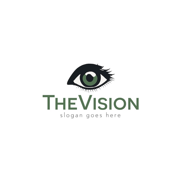 Diseño del logotipo del vector del ojo