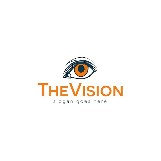 Diseño del logotipo del vector del ojo