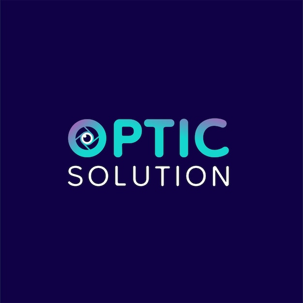 Diseño del logotipo del vector óptico del ojo