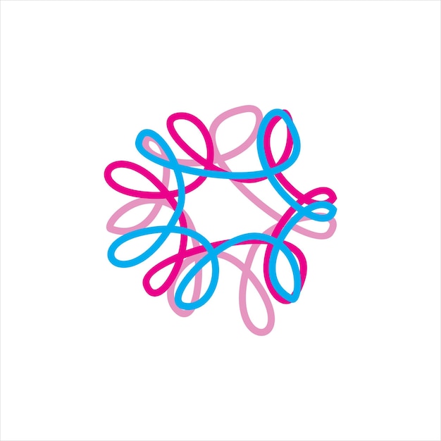 diseño del logotipo del vector de ovulación del embarazo femenino