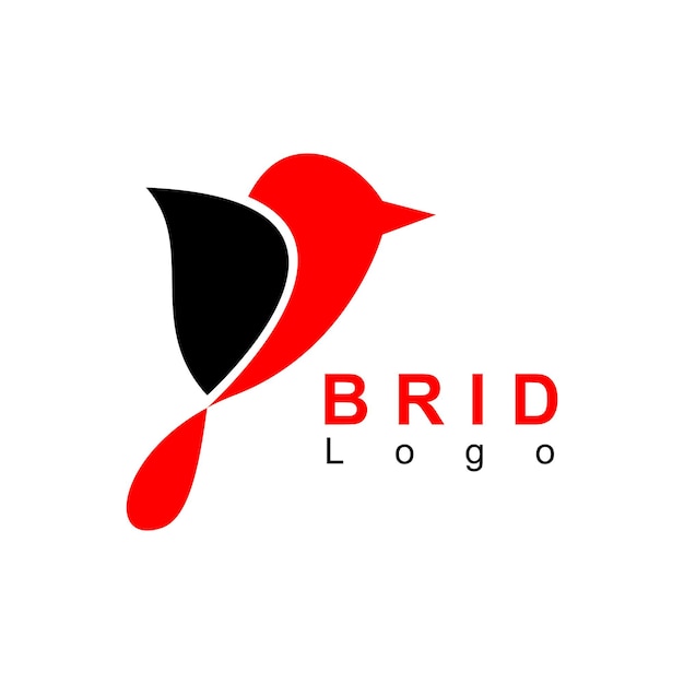 Diseño de logotipo de vector de pájaro simple