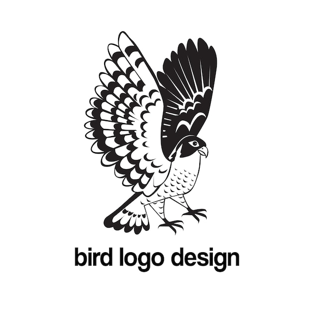 Diseño de logotipo de vector de pájaro