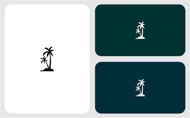 diseño de logotipo de vector de palmera