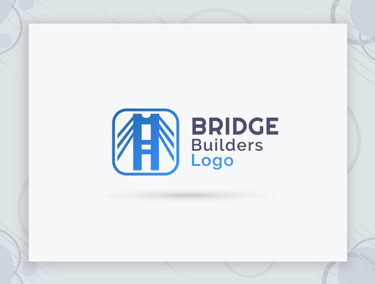 Vector diseño de logotipo de vector de puente