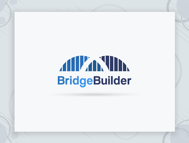 Diseño de logotipo de vector de puente