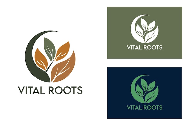 Diseño del logotipo de vector puro orgánico natural