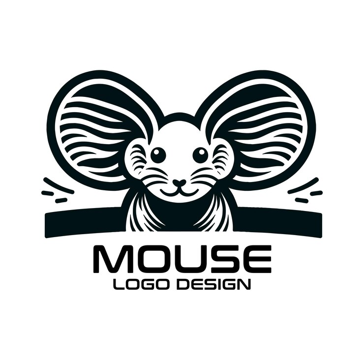 Vector diseño del logotipo del vector del ratón