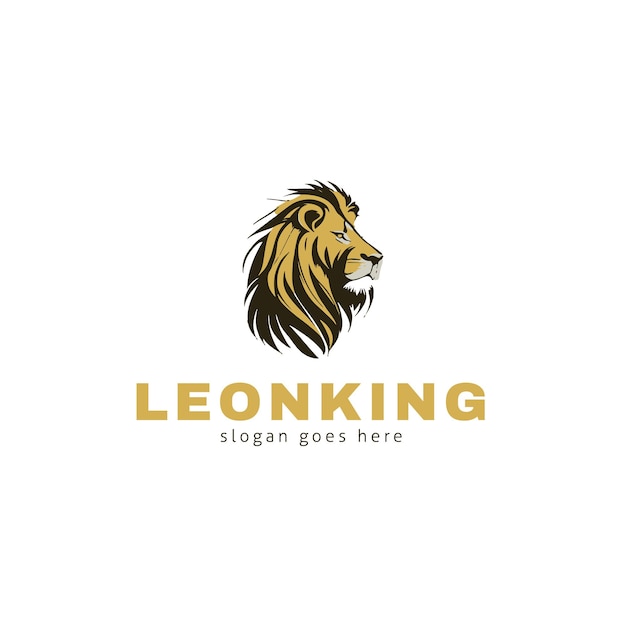 Diseño del logotipo del vector del rey León