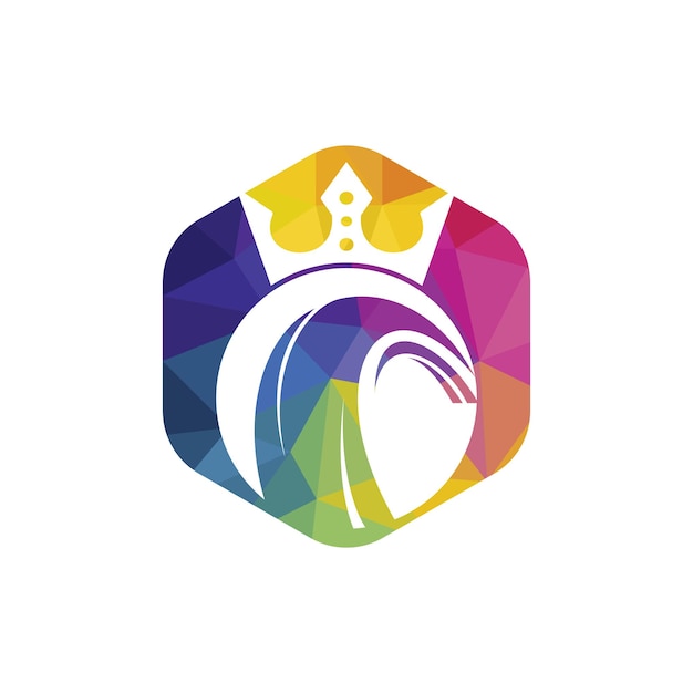 Diseño de logotipo de vector de rey de neumáticos