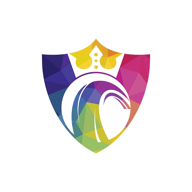 Diseño de logotipo de vector de rey de neumáticos