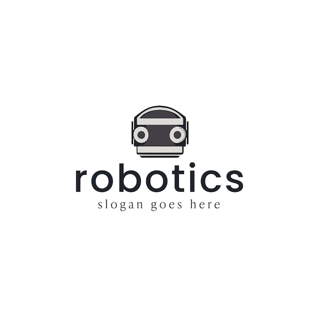 Diseño de logotipo de vector de robot GRATIS