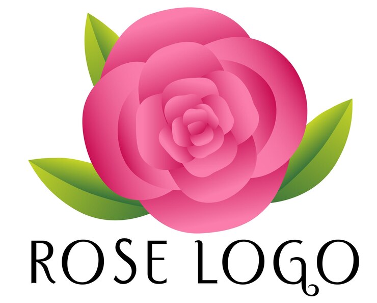 Vector diseño del logotipo de vector rose