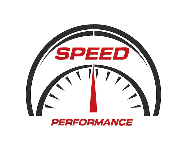 Diseño del logotipo del vector de velocidad