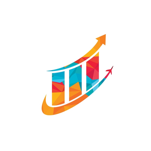 Diseño del logotipo del vector de viajes de negocios