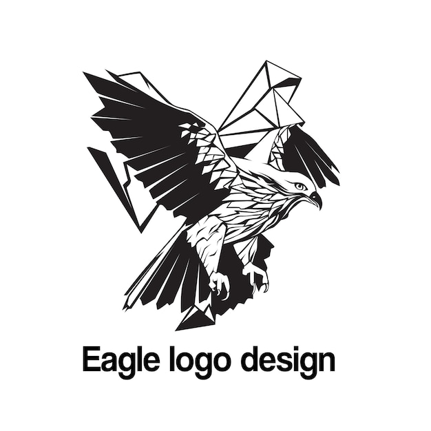 Diseño del logotipo vectorial del águila