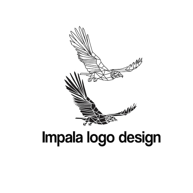 Diseño del logotipo vectorial del águila