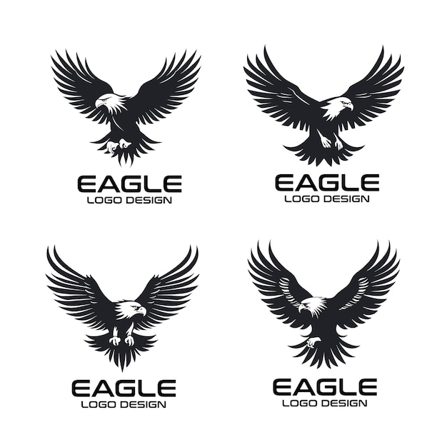 Diseño del logotipo vectorial del águila