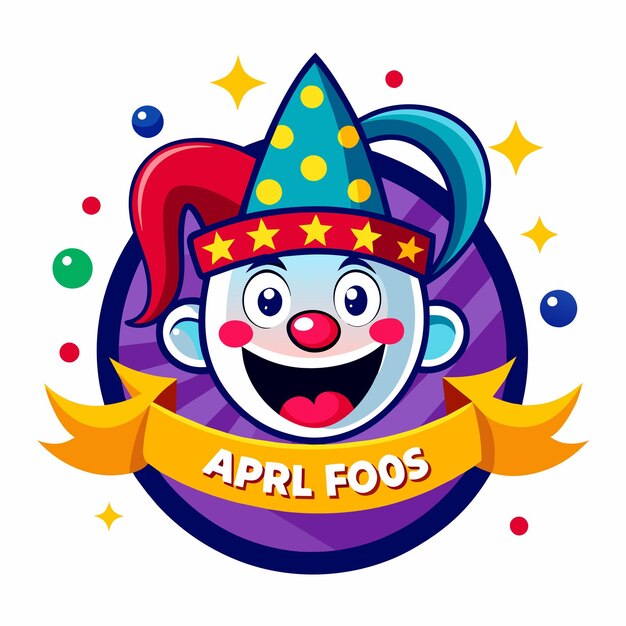 Vector diseño de logotipo vectorial de april fool